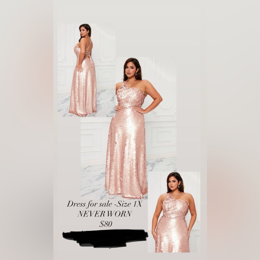 Blush Sequin Dress